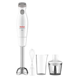 TEFAL Blender Easychef HB453138 Hand Blender, 450 W, Number of speeds 2, Turbo mode, Chopper, White