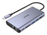 UNITEK D1019B HUB 8IN1 USB-C 3.1 Power Delivery 100W