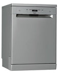 Hotpoint Dishwasher HFC 3C41 CW X Free standing, Width 60 cm, Number of place settings 14, Number of programs 9, Energy efficiency class C, Display, AquaStop function, Inox