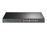 TP-LINK TL-SL1218P 16x10/100 PoE+ 2xGigabit Non-PoE Ports 1xCombo Gigabit SFP Slot 150W PoE budget