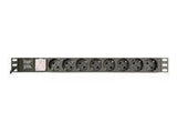 GEMBIRD Power distribution unit PDU 8 Schuko sockets 1U 16A 3m cable