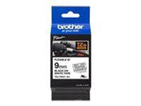 BROTHER TZEFX221 9mm BLACK ON WHITE FLEXIBLE ID