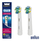 Oral-B Floss Action  EB25-2 For adults, Heads, Number of brush heads included 2, White