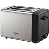 Bosch DesignLine Toaster TAT4P420 Power 970 W, Number of slots 2, Housing material Stainless Steel, Stainless steel/Black