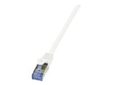 LOGILINK CQ4081S LOGILINK - Cat.6A Patch cable made from Cat.7 raw cable, white, 7,5m