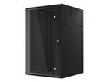 LANBERG 19inch wall-mounted rack 18U/570x600 demounted fast assembling flat pack black