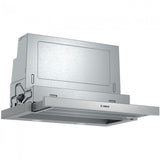 Bosch Hood Serie 4 DFS067A51 Telescopic, Energy efficiency class A, Width 60 cm, 399 m�/h, Push Buttons, LED, Silver