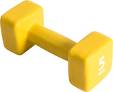 Pure2Improve P2I201430 Dumbbells, 1 pcs, 5 kg, Yellow, Neoprene