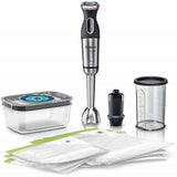 Bosch Blender MaxoMixx MS8CM61V1 Hand Blender, 1000 W, Number of speeds 12, Turbo mode, Black/Stainless steel