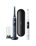 Oral-B Electric Toothbrush iO8 Series Duo Rechargeable, For adults, Number of brush heads included 2, Black Onyx/White, Number of teeth brushing modes 6