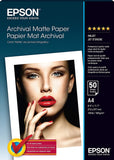 Epson Archival Matte Paper - A4 - 50 Sheets A4