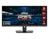 LCD Monitor|MSI|OPTIX MPG341QR|34"|Gaming/21 : 9|Panel IPS|3440x1440|21:9|144Hz|Matte|1 ms|Swivel|Height adjustable|Tilt|Colour Black|OPTIXMPG341QR