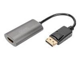 DIGITUS DP - HDMI Converter 20cm 8K/60Hz grey aluminum housing