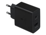 SAMSUNG Power Adapter Super Fast Charg. Duo USB-A 15W USB-C 35W without cable Black