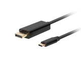 LANBERG Cable USB-C M ->DisplayPort M 0.5m 4K 60Hz black