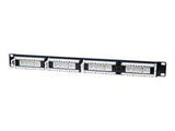 INTELLINET Cat5e Patch Panel 24 ports RJ45 UTP 2U Black meets 19i rackmount standard