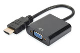 Digitus HDMI to VGA converter adapter 	DA-70461 Black