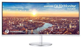 LCD Monitor|SAMSUNG|34"|Curved/21 : 9|3440x1440|21:9|100Hz|4 ms|Speakers|Height adjustable|Tilt|Colour White|LC34J791WTPXEN