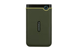 TRANSCEND 1TB StoreJet 25M3G USB 3.1 2.5 Rubber Case Anti-Shock Military Green Slim