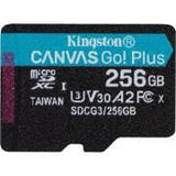 KINGSTON 256GB microSDXC Canvas Go Plus 170R A2 U3 V30 Single Pack w/o ADP