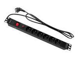 QOLTEC 53995 Surge protector Qoltec for RACK 19 16A 1U PDU 6xSCHUKO 2m