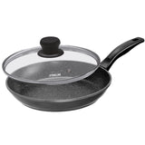 Stoneline Pan 7359 Frying, Diameter 26 cm, Suitable for induction hob, Lid included, Fixed handle, Anthracite