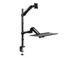 LOGILINK BP0030 LOGILINK - Sit-stand workstation monitor desk mount, 13-27, max. 9 kg