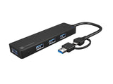 NATEC USB-C 3.0 Hub Mayfly 4-port + adapter USB-A