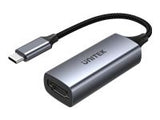 UNITEK V1411A Adapter USB-C - HDMI 2.0a 4K 60Hz ALU 15cm