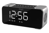 Adler Wireless alarm clock with radio AD 1190 AUX in, Silver/Black, Alarm function