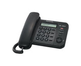 Panasonic Corded KX-TS560FXB 588 g, Black, Caller ID, Phonebook capacity 50 entries, Built-in display, 190 X 196 X 95 mm