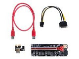 QOLTEC 55508 Riser PCI-E 1x - 16x USB 3.0 ver. 009S Plus SATA / PCI-E 6 pin