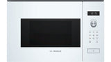 Bosch Microwave Oven BFL524MW0	 20 L, Retractable, Rotary knob, Touch Control, 800 W, White, Built-in, Defrost function