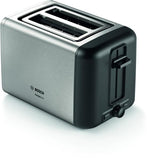 Bosch Toaster DesignLine TAT5P420 Power 970 W, Number of slots 2, Housing material Stainless steel, Stainless steel