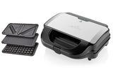 ETA Sandwich maker ETA115190000 Sorento Trio 900 W, Number of plates 3, Number of pastry 2, Black/Silver