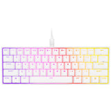 Corsair Mini Mechanical Gaming Keyboard K65 RGB NA Layout, Wired, White, Red Switch