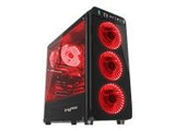 NATEC NPC-1131 Genesis PC case IRID 300 RED MIDI TOWER USB 3.0