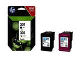 HP 301 original Ink cartridge N9J72AE Combo 2-Pack Standard Capacity Black and Colour cartridge