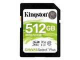 KINGSTON 512GB SDXC Canvas Select Plus 100R C10 UHS-I U3 V30