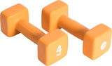 Pure2Improve P2I201420 Dumbbells, 2 pcs, 4 kg, Orange, Neoprene