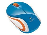 LOGITECH Mouse Wireless M187 Mini Mouse Blue - Tiny unifying nano receiver - Muis Blauw Draadloos