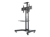 NEOMOUNTS BY NEWSTAR Monitor/TV Mobile Floorstand 32inch-75inch 45kg VESA600x400 Height Adjust 103-153cm public LFD Trolley black