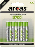 Arcas 17727406 AA/HR6, 2700 mAh, Rechargeable Ni-MH, 4 pc(s)