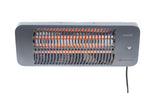 SUNRED Heater LUG-2000W, Lugo Quartz Wall  Infrared, 2000 W, Grey