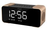 Adler Wireless alarm clock with radio AD 1190 AUX in, Copper/Black, Alarm function
