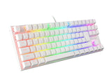 Genesis THOR 303 TKL Gaming keyboard, RGB LED light, US, White, Wired, Brown Switch