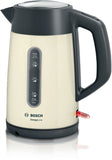 Bosch Kettle TWK4P437 Electric, 2400 W, 1.7 L, Stainless steel, Beige