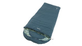 Outwell Camper L, Sleeping Bag - Left Zipper, 235 x 90 cm, YKK 2-way L-shape open-end with auto lock, Blue