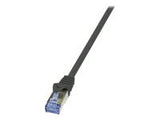 LOGILINK CQ4093S LOGILINK - Cat.6A Patch cable made from Cat.7 raw cable, black, 10m