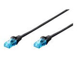 DIGITUS CAT 5e U-UTP patch cable PVC AWG 26/7 length 20m color black